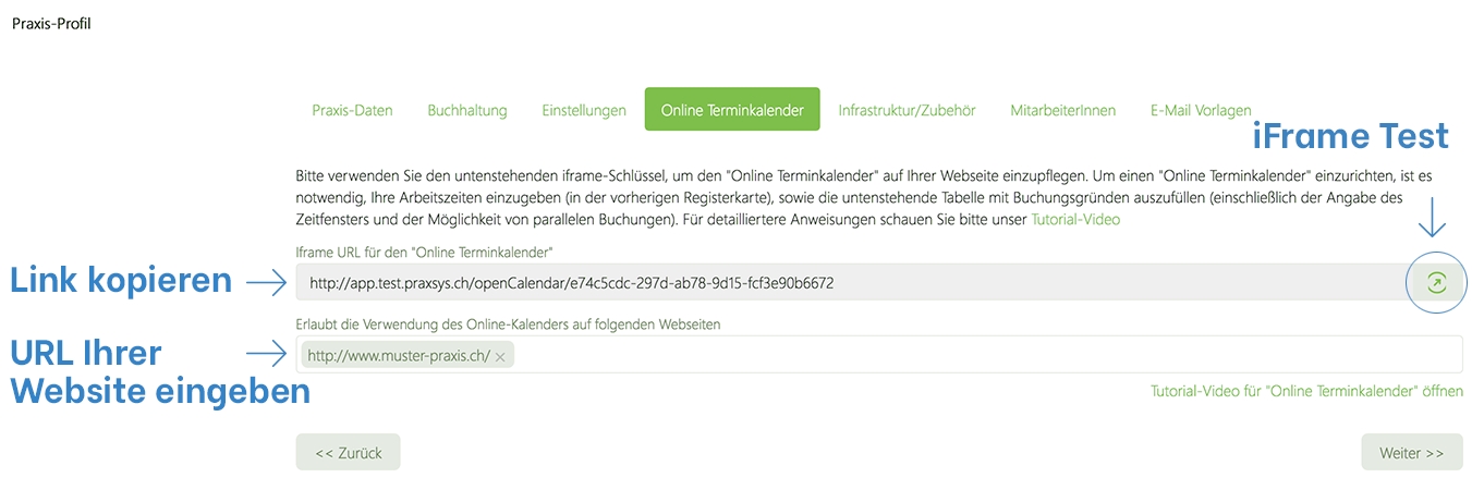 Terminkalender per iFrame auf Website einbinden